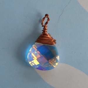 Swarovski Crystal and Copper Pendant